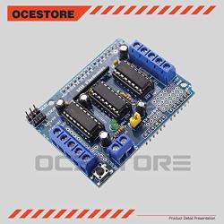 OCESTORE L293D Motor Drive Shield Expansion Board Compatible with Duemilanove Mega UNO R3 AVR