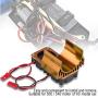 Evonecy 5V - 6V RC Motor Fan Radiator, 1.8 X 1.6 X 2.4Inch Cooling Fan, 540/550 for RC Car Truck 1/10 Scale Electric RC Car(Golden)