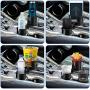 Car Cup Holder Adjustable Automotive Cup Holders 2 in 1 Multifunctional Cup Holder Extender Adapter Vehicle Mounted Cup Drink Holder with 2 Car Cup Holder Insert (Dark Black)