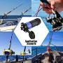 3 Pin 50 Amp Trolling Motor Plug Receptacle Set,Safe Marine Boat DC Power Connector,Waterproof Connector for Motor,Waterproof Plug Receptical for Trolling Motor/Down Rigger/Fishing Reel (blue)