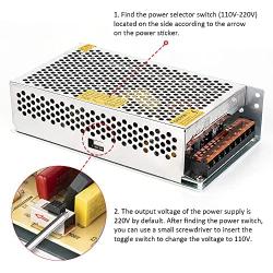 BTF-LIGHTING AC100-240V to DC12V30A Max360W Suit for DC12V 1A~30A Switching Power Supply Device Power Supply Adapter Converter Jack for WS2815 WS2811 5050 3528 5630 FOB COB etc LED Strip Module