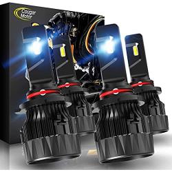 Cougar Motor X-Small 9005 + 9006 LED Bulb, Combo (2 Sets) 16000LM 6500K All-in-One Conversion Kit - Cool White - Halogen Replacement