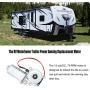 373566 RV Power Awning Motor 12-Volt DC 75-RPM, with Single 2-Way Connector, Compatible with Solera Power Awning Power Awning Replacement Motor