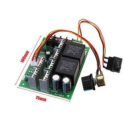 1pc DC 10V-50V 12/24/48V 60A PWM DC Motor Speed Controller CW CCW Reversible Switch