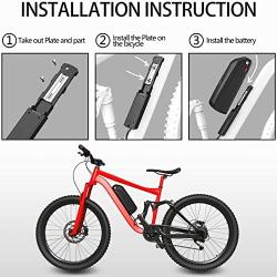 Jieoto E-Bike Battery 36V 18AH, E-Bike Battery with 2A Charger USB Port, Lithium Electric Bike Battery Suitable for 250W/350W/500W/750W Motors, More Suitable for Modification.
