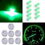 7 Pack Stepper Motors X27.168 Instrument Repair Speedometer Gauge Cluster W/9 Pack Green T5 Wedge Bulbs