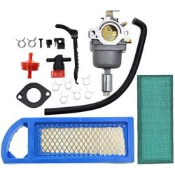Carbhub 791858 Carburetor Replacement for Briggs & Stratton 792358 791858 794572 799727 698620 793224 697190 697141 14hp 15hp 16hp 17hp 17.5 HP 18hp Craftsman Lawn Tractor Mower with Air Fuel Filter