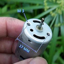 Xuulan Xianglaa-Motor Standard Micro RS370 370 Motor, High Speed Strong Magnetic Power High Torque Electric Machinery, DC 6V-12V Volt 33600RPM,