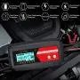 12V Automatic Fast Battery Charger and Maintainer, Switchable 2A 4A and 8A, 7-Stage Trickle Charger and Battery Desulfator for Deep Cycle Battery Car Motorcycle Truck RV Lawn Mower