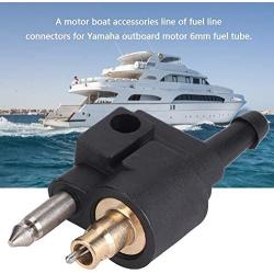 Acouto Male Fuel Tank Connector 1/4 inch Fuel Tank Male Connector Pipe Joint Fit for Yamaha Outboard Motor