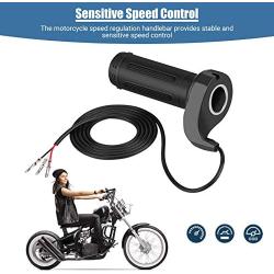 Motorcycle Speed Control Handlebar, Universal Handlebar Grips, Left/Right Thumb Throttle Electric Bicycle Speed Controller for Bicycles, Scooters, Electric Bicycles