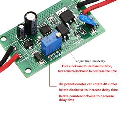 Delay Relay Module, 5/12/24VDC YYD-5 Adjustable Power On Module Time Relay Board Delay Timer Relay Board (Delay Power On)