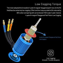 Globact Sensorless Waterproof Brushless Motor F540 3650 4390KV 4P Rc Brushless Motor for 1/10 RC Scale Short Course Truck Traxxas Slash Redcat ARRMA AXIAL HSP HPI Wltoys Kyosho HELION