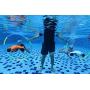 Asiwo Underwater Scooter with Action Camera Mount - Dual Motor Sea Scooter OLED Display Waterproof for Diving Swimming Snorkeling Adventures and Chasing Fish