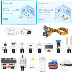 ELECFREAKS microbit Smart Home Kit for Kid Micro:bit Sensor Starter Kit Octopus Series Sensor, DIY Programming STEM kit with Basic Coding Electronics Modules and Wiki Tutorial(Without Micro:bit)