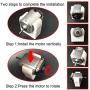 EUDAX 18 Set DC Motors Kit,Mini Electric 1.5-3V 24000RPM Hobby Motor with AA Battery Holder for STEM DIY Toy