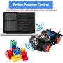 SunFounder Raspberry Pi Car Robot Kit, 4WD HAT Module, Ultrasonic Sensor, Velocity Measurement Module etc. Electronic DIY Robot Kit for Teens and Adults, Raspberry Pi/TF Card/Battery not Included