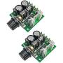2 Pack 10A 12V-40V DC Motor Speed Controller 12V 24V PWM Variable Speed Regulator Governor Switch With Speed Control Knob for Arduino