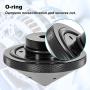 kingsea Eliminator Trolling Motor Prop Nut GFEL-MK-BK-DP Replace for T-H Marine Compatible with MinnKota 80, 101 and 112，Black