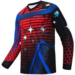 WeimoMonkey Cycling Jersey Mens Mountain Bike Motocross Jersey Long Sleeve MTB T-Shirt