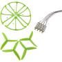 Upgraded Motors Three Blades Propellers Main Propeller Guard Bumpers Protectors for Hubsan H502E H502S Drone Replacement CCW CW with Metal Gears RC Quadcopter Spare Parts Set (Green)