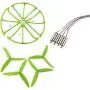 Upgraded Motors Three Blades Propellers Main Propeller Guard Bumpers Protectors for Hubsan H502E H502S Drone Replacement CCW CW with Metal Gears RC Quadcopter Spare Parts Set (Green)