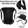 Peicees Leg Bag for Men Fanny Packs Women Men’s Outdoor Thigh Bags Motorcycle Ride Crossbody Backpack Shoulder Sling Pack Camping Hiking Cycling Riding (Black)