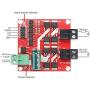 Stayhome 1pcs L298 Dual H Bridge Motor Speed Controller DC 6.5V-27V 7A PWM Motor Regulator Board 12V 24V 160W with Optocoupler Isolation