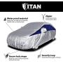 Titan Brilliant Color Poly 210T Car Cover for Sub-Compact Sedans 163-175