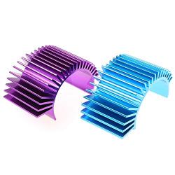 DGZZI Motor Heatsink 2PCS Racing Aluminum Electric Motor Heat Sink Radiator Cooling Fins for 540 550 3650 Motor RC Car Part