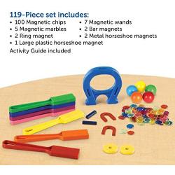 Learning Resources Super Magnet Lab Kit Age 5+ & Magnetic Wands Experiment Tool Age 3+ STEM Sensory Critical Thinking