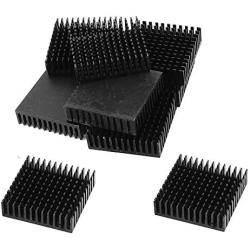 Nxtop 12 Pcs Aluminium 40 x 40 x 11mm Square Heatsink Cooling Cooler Fin Black
