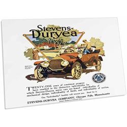 3dRose Vintage Stevens Duryea Motor Car Advertising Poster - Desk Pad Place Mats (dpd-126169-1)