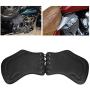 2pcs Universal Motorcycle PU Heat Deflector Engine Heating Insulation Cushion Saddle Guard Leather Side Saddle Heat Shield Deflector