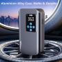 Nulksen Tire Inflator Portable Air Compressor, 150PSI Cordless Air Pump for Car Tires with 7800mAh Battery, Fast Inflate Electric Tire Pump with Pressure Gauge Emergency Light for Car Bike Motor Ball