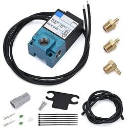 PTNHZ ECU 3 Port Electronic Turbo Boost Control Solenoid Valve For 02-07 Subaru WRX STI FXT With Silicone Vacuum Line