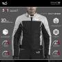 WD Motorsports Vegas 1.0 Textile Motorcycle Jacket – All-Season Men’s Biker Jacket with CE Level II Armors – Soft and Comfortable Motorcycle Protective Jacket with Width Adjustment and Air Vent Zipper