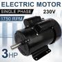 3HP Electric Motor 1750RPM Farm Duty Single Phase Motor 4 Pole 1-1/8