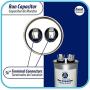 Appli Parts Run Capacitor for ac 20 Mfd uF (microfarads) 370 VAC or 450 VAC CBB65 Round Universal fit for hvac and other applications 3-3/8 in High 1-3/4 in Wide CON-20-450