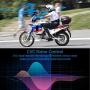 Motorcycle Bluetooth Headset，Wipeeyes E1 Bluetooth Helmet Intercom Headset with CVC Noise Cancellation Stereo Music IPX6 Waterproof for Full face Helmet