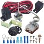 American Volt Adjustable Temperature Electric Radiator Fan Thermostat Sensor Switch Probe Controller Relay Wiring Kit