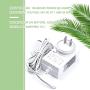 Rollerhouses 24V 1A 24W White Plug-in Transformer DC Wall Charger Adapter/Power Supply Adapter w/5 Ft Cable, AC 100-240V to DC 24V Power Converter White