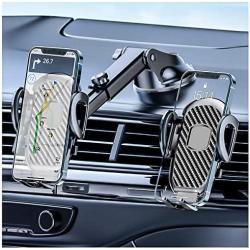 Cell Phone Holder for Car,Dashboard/Windshield/Air Vent Cell Phone Holder,Universal Sturdy Suction Cup Car Phone Mount,Compatible with All Smart Phones and Cars