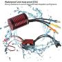 Tbest Motor ESC Set, 2838 4700KV RC Brushless Motor 35A Waterproof ESC 1/14 1/16 RC Car Parts Accessories