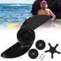 MAGT Boat Propellers, QP05014B 2 Blades Marine Motor Boat Propellers T34 Electric Propeller Blade(Black)