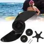 MAGT Boat Propellers, QP05014B 2 Blades Marine Motor Boat Propellers T34 Electric Propeller Blade(Black)