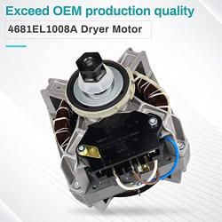 New Upgrade 4681EL1008A Dryer Motor,Compatible with LG Dryer DLG2251W DLE7000W/00,DLG5932W,DLGX3901B/00,DLE3777E,DLEX2501W,DLGX3361V,Replacement for AP4438218,1330330,PS3523290,2 Years Warranty.