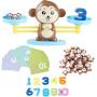Dimple Monkey Balance Counting Educational Math Toy for Girls and Boys, STEM Toys for Ages 4 5 6 7 8 Year olds, Kindergarden Preschool Learning Numbers Toy, Kids Number Game