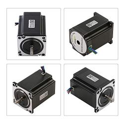 RTELLIGENT 57A1 Nema 23 Stepper Motor Stepping 1.3Nm/184.14oz-in 6.35mm Shaft 4-Wire 2.8A 1.8Deg Low Noise for Laser/CNC Machine