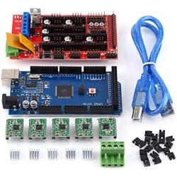 RAMPS 1.4, 3D Printer RAMPS 1.4 Controller + R3 + A4988 with Heat Sink USB Calbe Jumper Kit